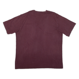 CARHARTT Tall Loose Fit Mens T-Shirt Maroon 2XL