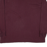 CARHARTT Loose Fit Mens T-Shirt Maroon Long Sleeve XL
