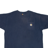 CARHARTT Mens T-Shirt Blue XL