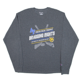CHAMPION Air Force Vs Colorado College Mens T-Shirt Grey Long Sleeve USA L