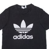 ADIDAS Womens T-Shirt Black UK 14