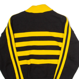 CHEERLEADER DANZTEAM B Womens Patterned Cardigan Black Striped 80s S