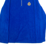 LAUREN RALPH LAUREN Womens Fleece Blue 1/4 Zip S