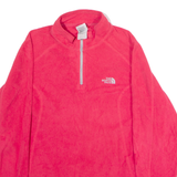 THE NORTH FACE Womens Fleece Pink 1/4 Zip M