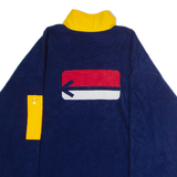 REWIND Mens Fleece Blue Button Neck L