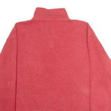 POLO RALPH LAUREN Mens Jumper Red 1/4 Zip Tight Knit L