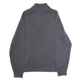 NAUTICA Mens Jumper Grey 1/4 Zip Tight Knit XL