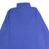 CHAPS Mens Jumper Blue 1/4 Zip Tight Knit L