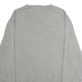 POLO RALPH LAUREN Mens Jumper Grey V-Neck Tight Knit XL
