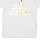 ADIDAS Basketball Mens T-Shirt White S