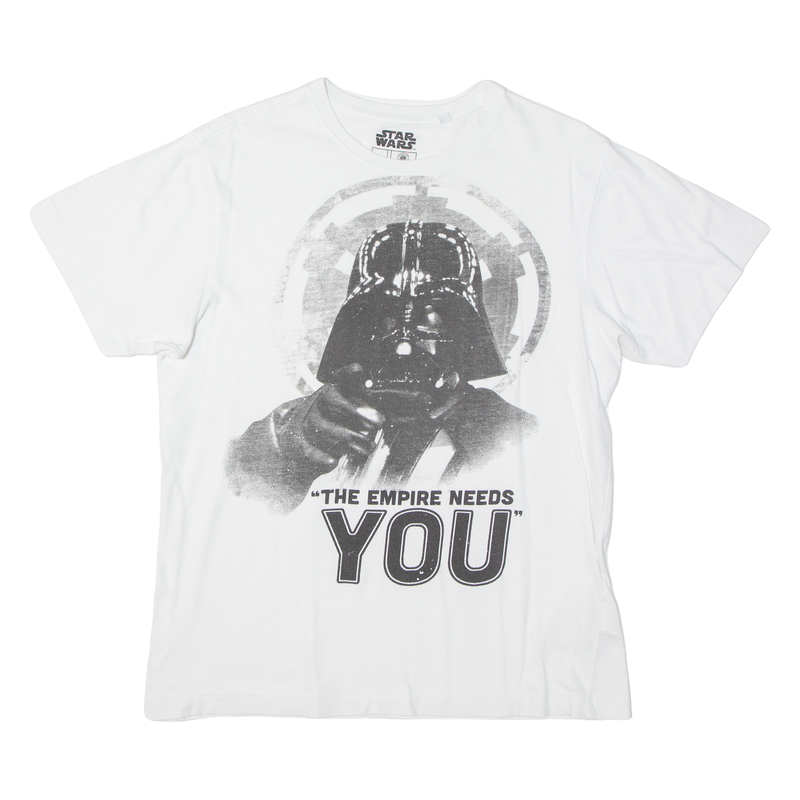 STAR WARS Mens T-Shirt White M
