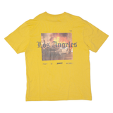 BLACK SQUAD Los Angeles Oversized Mens T-Shirt Yellow USA M