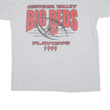 GILDAN Big Reds Playoffs 1999 Mens T-Shirt Grey USA L