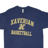 GILDAN Xaverian Basketball Mens T-Shirt Blue USA L