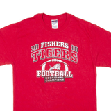 JERZEES 20 Fishers 10 Tigers Mens T-Shirt Red USA M