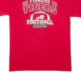 JERZEES 20 Fishers 10 Tigers Mens T-Shirt Red USA M