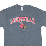 GILDAN Louisville Mens T-Shirt Grey USA M