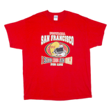 GILDAN Football San Francisco Mens T-Shirt Red USA XL