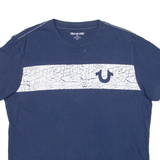 TRUE RELIGION Womens T-Shirt Blue XL