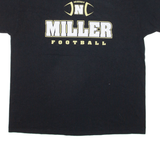 GILDAN Miller Football Mens T-Shirt Black USA XL
