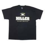 GILDAN Miller Football Mens T-Shirt Black USA XL