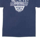 GILDAN Mines Basketball Mens T-Shirt Blue USA M