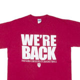 GILDAN Indiana University Basketball Mens T-Shirt Red USA L