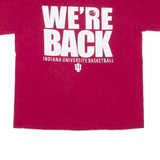GILDAN Indiana University Basketball Mens T-Shirt Red USA L