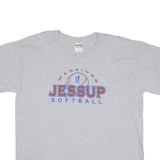GILDAN Warriors Jessup Softball Mens T-Shirt Grey USA L