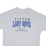 GILDAN Tipton Lady Devil Softball Mens T-Shirt Grey USA XL