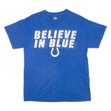 MAJESTIC Believe In Blue Mens T-Shirt Blue USA M
