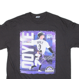 DELTA Colorado Rockies Brenton Doyle Mens T-Shirt Black USA XL