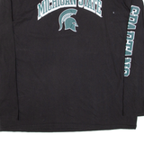 FANATICS Michigan State Mens T-Shirt Black Long Sleeve USA 2XL