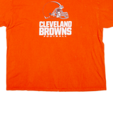 MAJESTIC Cleveland Browns Football Womens T-Shirt Orange USA XL