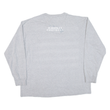 RUSSELL ATHLETIC Hawaii Football Mens T-Shirt Grey Long Sleeve USA L