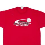 JERZEES Dragons Volleyball Mens T-Shirt Red USA XL