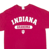 GILDAN Indiana Grandma Womens T-Shirt Maroon USA M