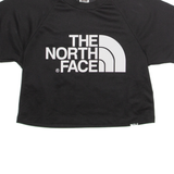 THE NORTH FACE Cropped Womens T-Shirt Black Crew Neck XS
