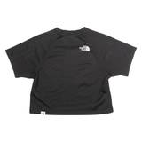 THE NORTH FACE Cropped Womens T-Shirt Black Crew Neck XS