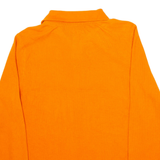 NAUTICA Mens Polo Shirt Orange Long Sleeve L