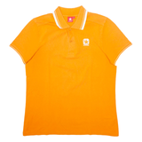 CONVERSE Mens Polo Shirt Orange M