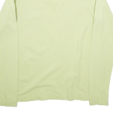 BURBERRY Womens Polo Shirt Green Long Sleeve M