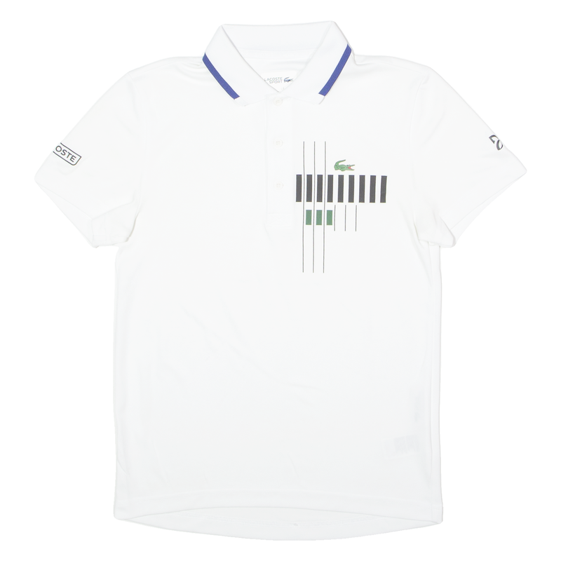 LACOSTE x Novak Djokovic Mens Polo Shirt White XS
