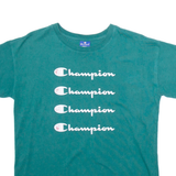 CHAMPION Mens T-Shirt Green S