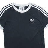 ADIDAS Womens T-Shirt Black UK 8