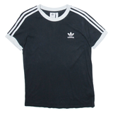 ADIDAS Womens T-Shirt Black UK 8