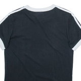 ADIDAS Womens T-Shirt Black UK 8