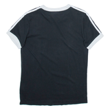 ADIDAS Womens T-Shirt Black UK 8
