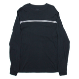 VANS Mens T-Shirt Black Long Sleeve XS