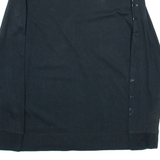 NIKE Womens T-Shirt Black Long Sleeve XS